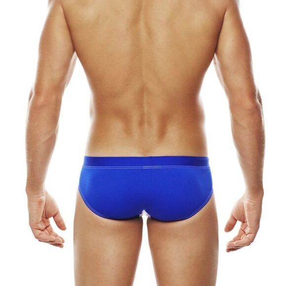 Mens color contrasting outer drawstring swim briefs speedo swimwear Size L - Picture 3 of 5